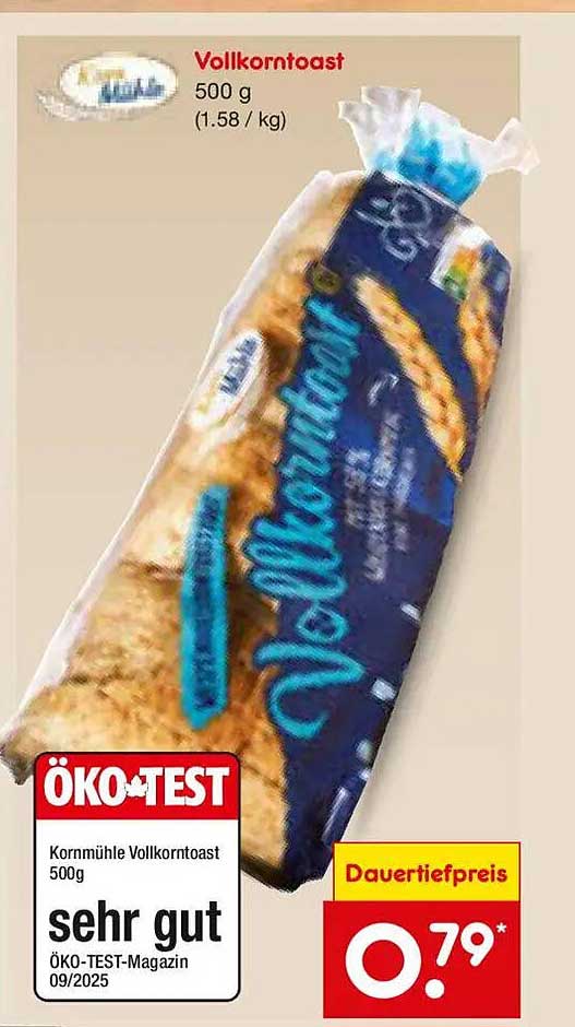 Kornmühle Vollkorntoast 500g