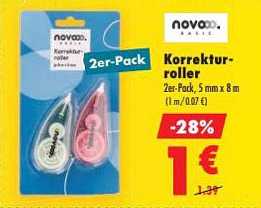 Korrekturroller 2er-Pack, 5 mm x 8 m