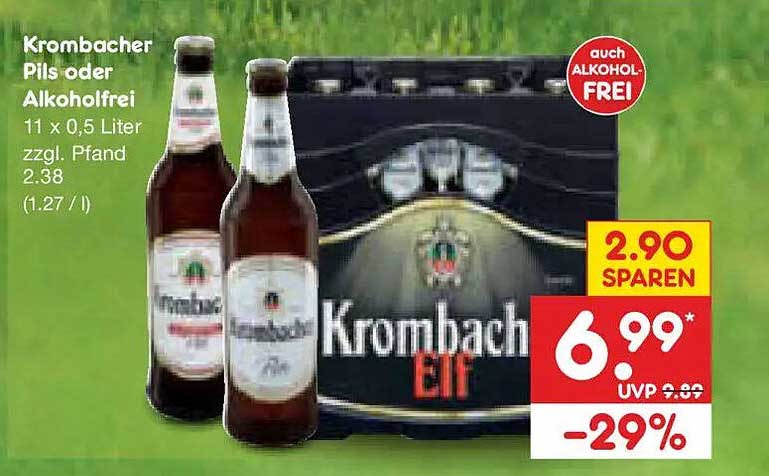 Krombacher Pils oder Alkoholfrei