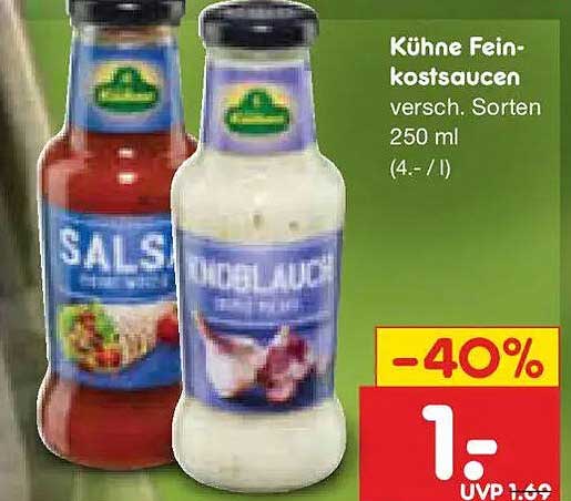 Kühne Feinkostsaucen versch. Sorten 250 ml