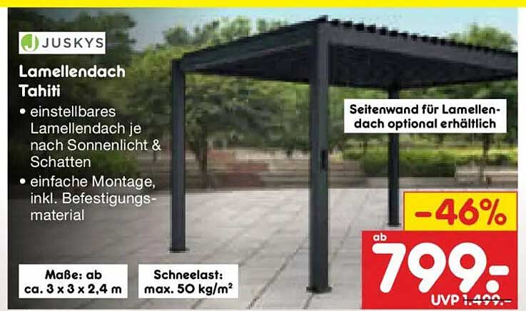 Lamellendach Tahiti