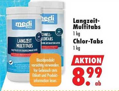 Langzeit-Multitabs 1 kg Chlortabs 1 kg