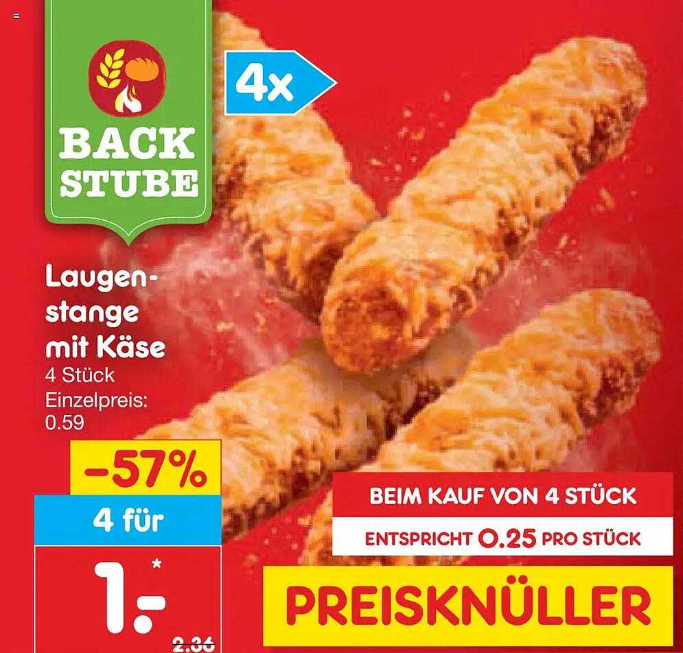 Laugenstange mit Käse