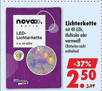 LED-Lichterkette 5 m, 40 LEDs