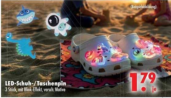 LED-Schuh-/Taschenpin
