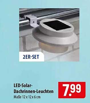 LED-Solar-Dachrinnen-Leuchten