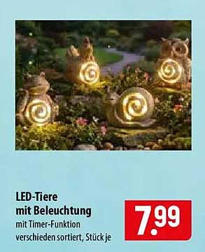 LED-Tiere mit Beleuchtung