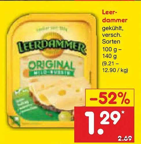 Leerdammer gekühlt, versch. Sorten