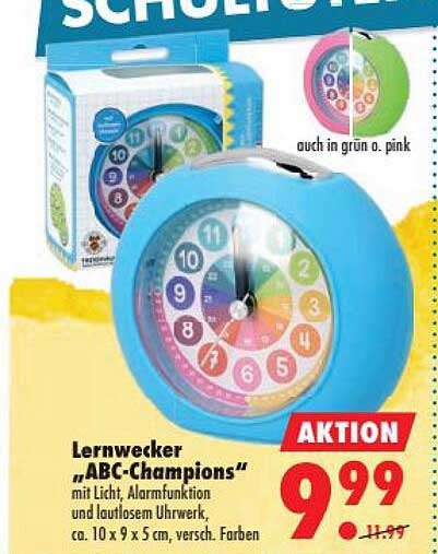 Lernwecker „ABC-Champions“