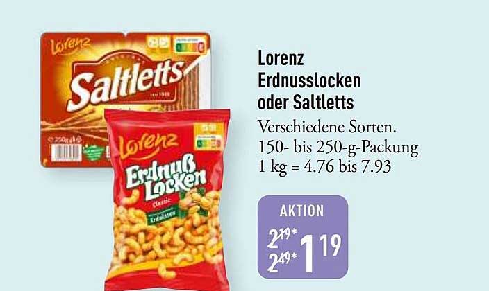 Lorenz Erdnusslocken oder Saltletts