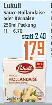 Lukull Sauce Hollandaise oder Béarnaise 250ml Packung