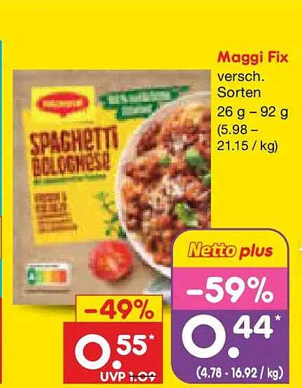 Maggi Fix versch. Sorten 26 g – 92 g