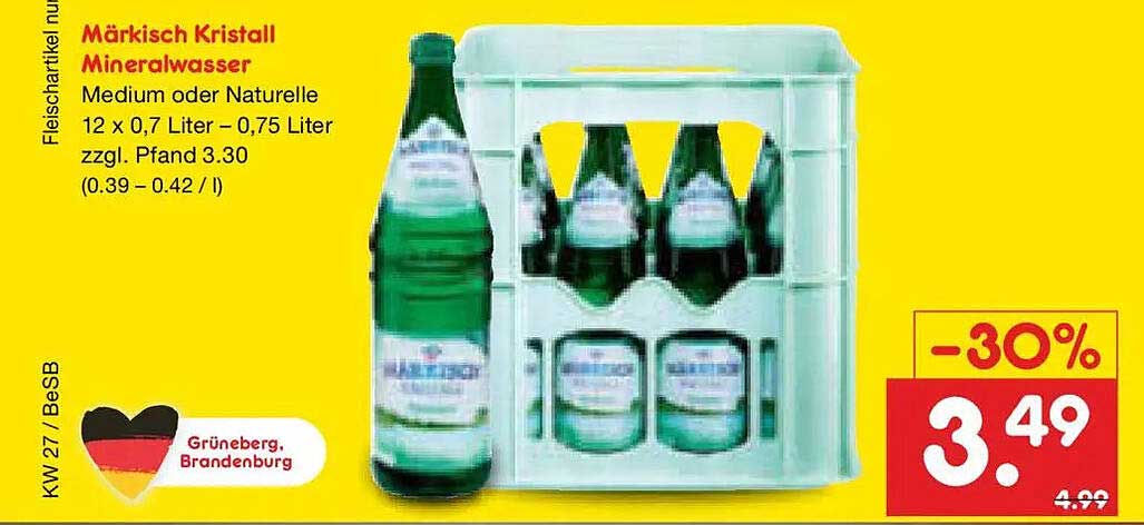 Märkisch Kristall Mineralwasser