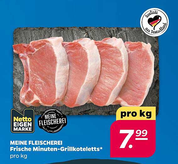 MEINE FLEISCHEREI Frische Minuten-Grillkoteletts*
