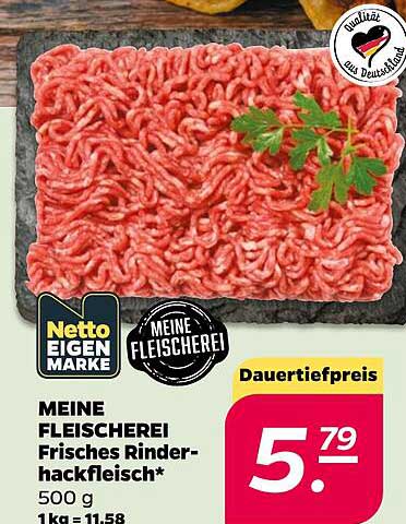 MEINE FLEISCHEREI Frisches Rinderhackfleisch*