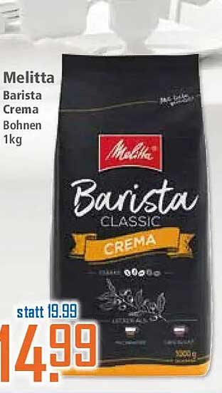 Melitta Barista Crema Bohnen 1kg