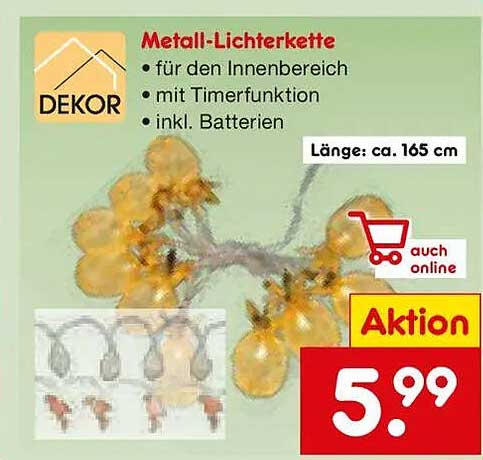 Metall-Lichterkette