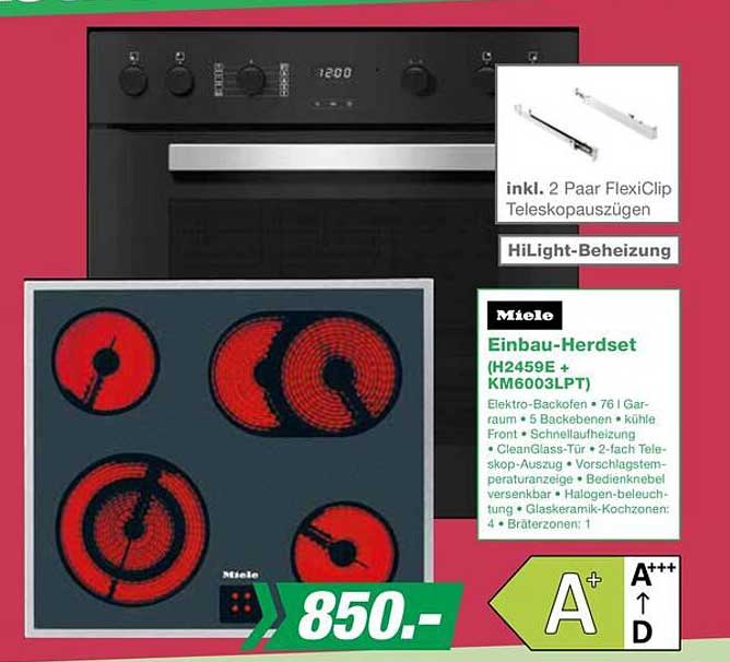 Miele Einbau-Herdset (H245E + KM6003LPT)