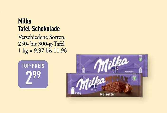 Milka Tafel-Schokolade