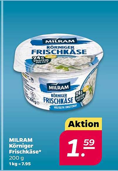 MILRAM Körniger Frischkäse* 200 g