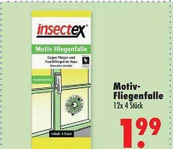 Motiv-Fliegenfalle 12x 4 Stück