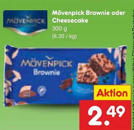 Mövenpick Brownie oder Cheesecake