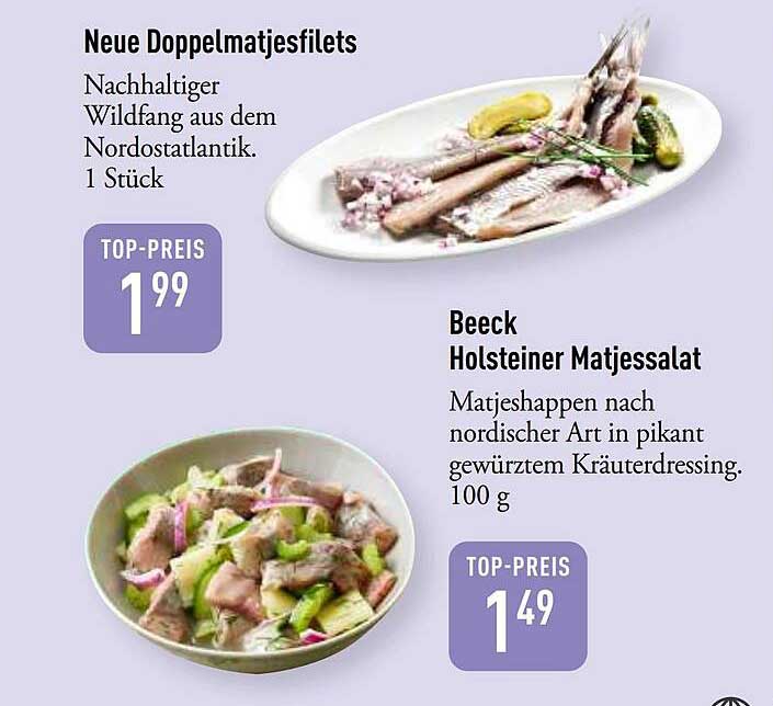 Neue Doppelmatjesfilets