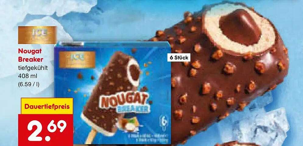 Nougat Breaker tiefgekühlt 408 ml (6.59 / l)
