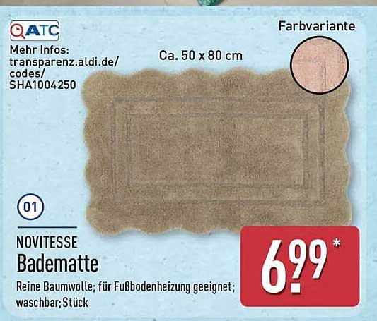 NOVITESSA Badematte