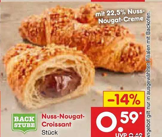 Nuss-Nougat-Croissant