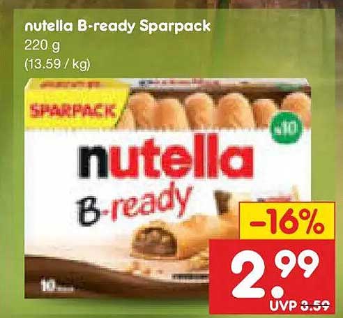 nutella B-ready Sparpack 220 g (13.59 / kg)