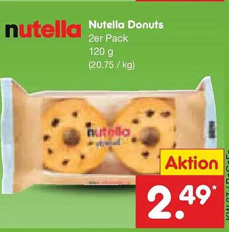 Nutella Donuts 2er Pack 120 g (20.75 / kg) Aktion