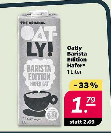 Oatly Barista Edition Hafer* 1 Liter