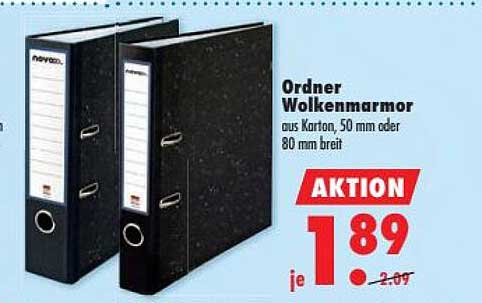 Ordner Wolkenmarmor