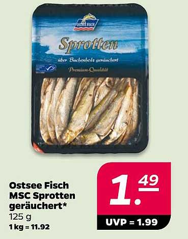 Ostsee Fisch MSC Sprotten geräuchert*