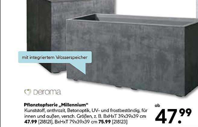 Pflanztopfserie „Millennium“