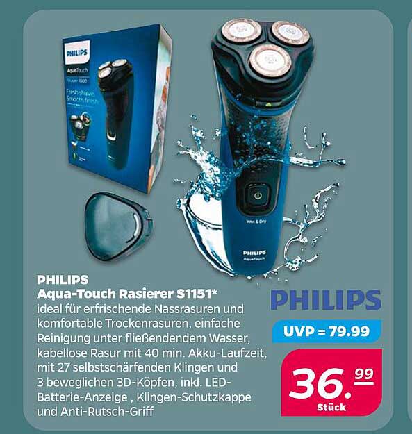 PHILIPS Aqua-Touch Rasierer S1151*