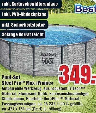 Pool-Set Steel Pro™ Max »Frame«