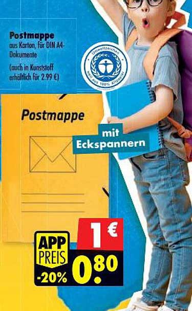 Postmappe mit Eckspannern
