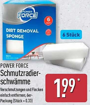 POWER FORCE Schmutzradier-schwaemme