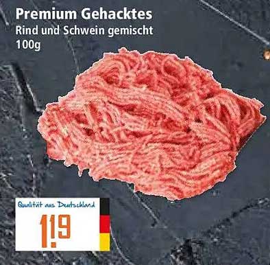 Premium Gehacktes Rind und Schwein gemischt 100g