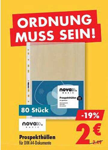Prospekthüllen für DIN A4-Dokumente