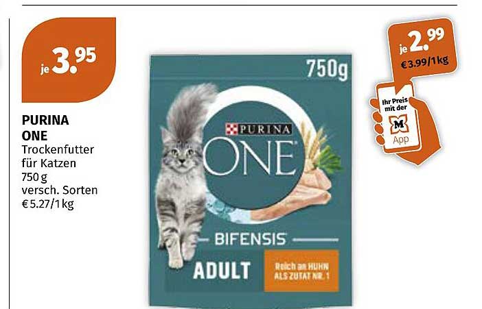 PURINA ONE Trockenfutter für Katzen 750 g versch. Sorten