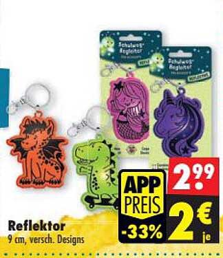 Reflektor 9 cm, versch. Designs