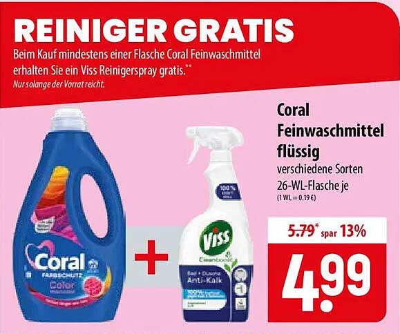 REINIGER GRATIS