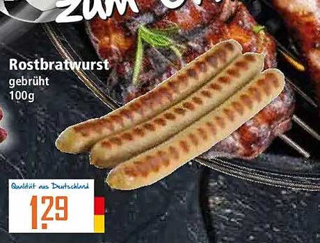 Rostbratwurst gebrüht 100g