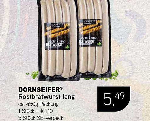 Rostbratwurst lang