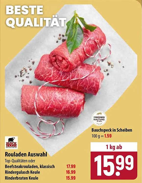 Rouladen Auswahl