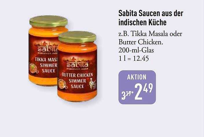 Sabita Saucen aus der indischen Küche