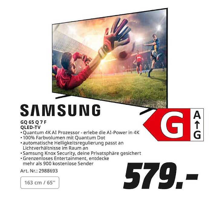 SAMSUNG GQ 65 Q 7 F QLED-TV